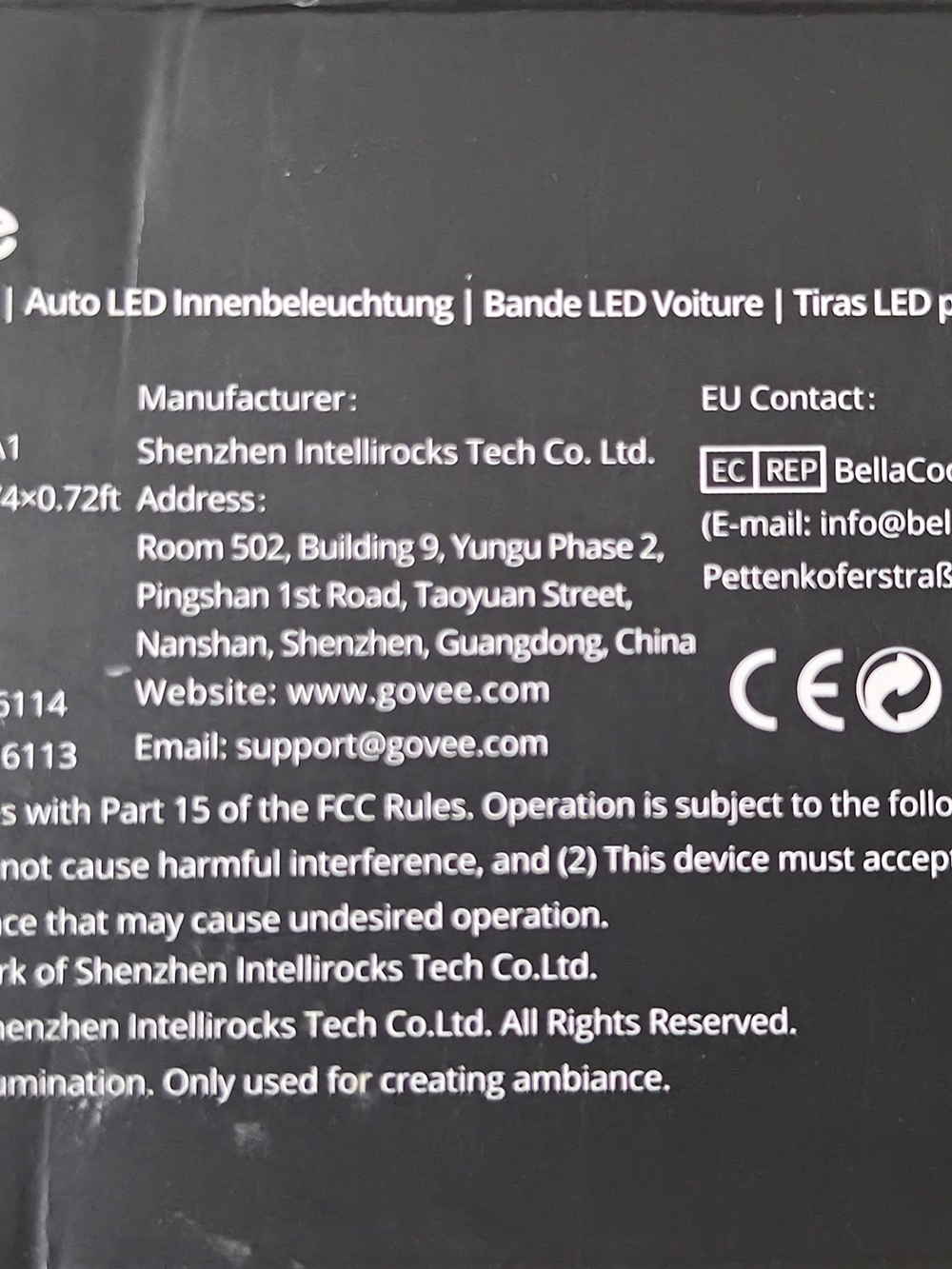 RGB LED Strip Light - Black - Picture 3 of 9